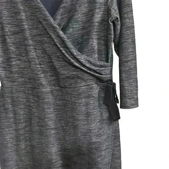 The Limited Women's Blue 3/4 Sleeve Wrap Dress Size M Knee Length - Picture 13 of 16